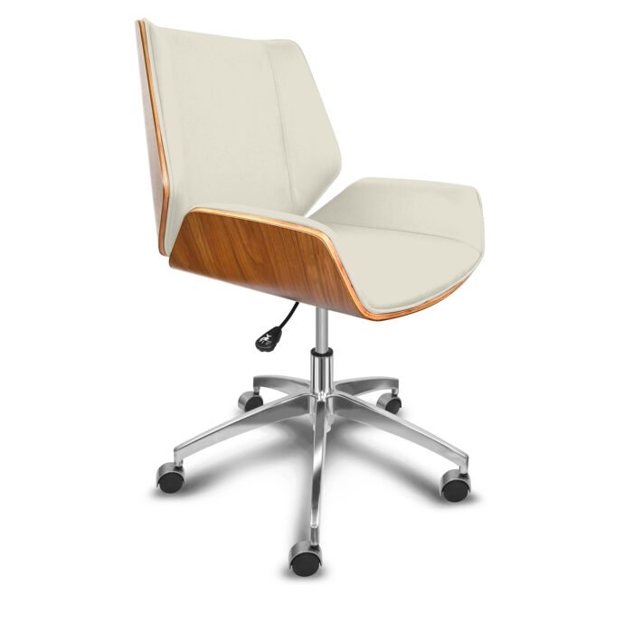 Cadeira Presidente Escritório GO-2100 Ergonômica Gogo Chair Wood Luxo - Cores