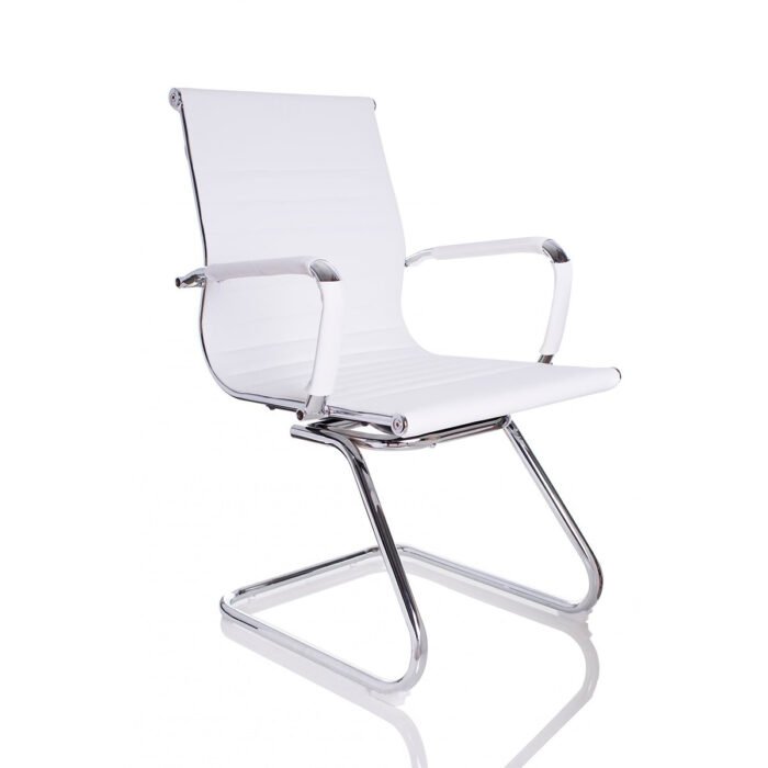 Kit 6 Cadeiras Interlocutor Secretária CEF Pés Fixos Esteirinha Charles Eames - Cores