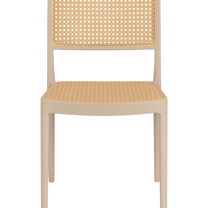 Kit 2 Cadeiras de Jantar Telinha Amis Empilhável - Cores