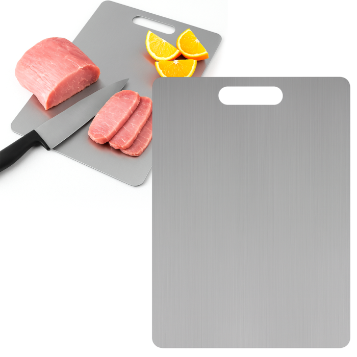 Tábua de Corte em Aço Inox 395 x 275mm Slim