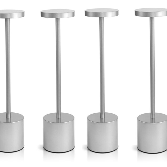 Kit 4 Luminárias de Mesa Candeeiro Led Sem Fio Recarregável - Cores