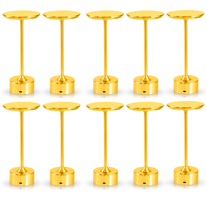 Kit 10x Luminária de Mesa Candeeiro Led Sem Fio Recarregável Grande - Cores